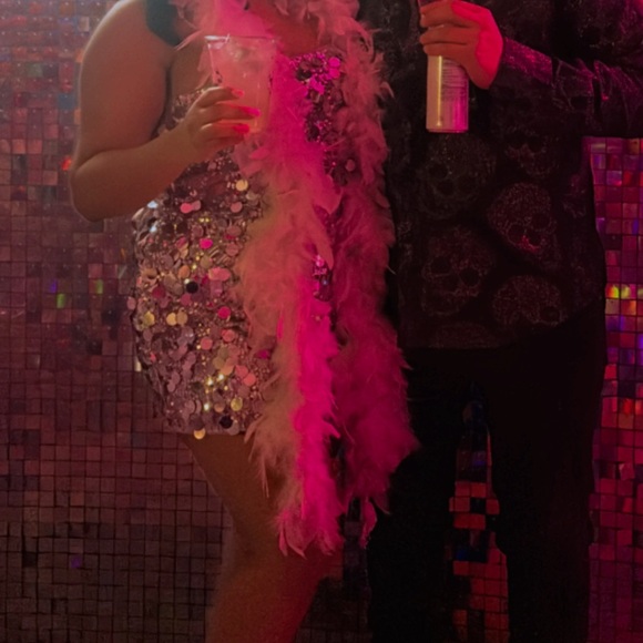 Silver Sequin Women's dress - Picture 4 of 4